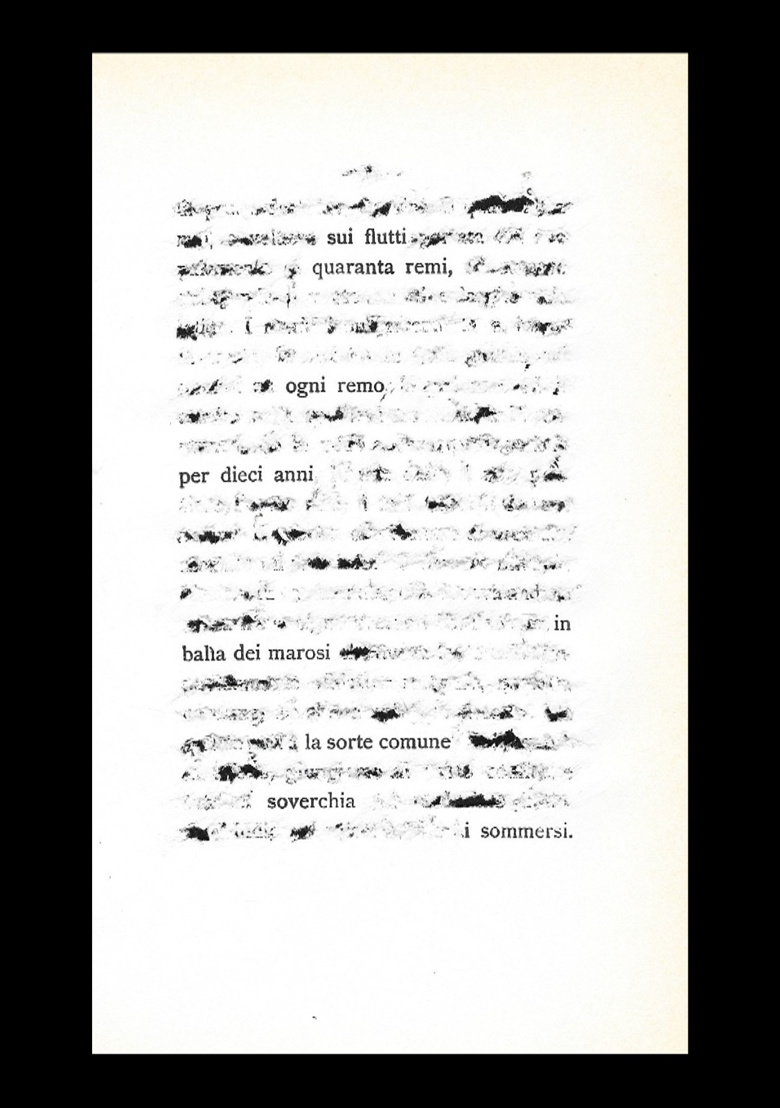 Sui flutti - cacciavite su pagina in esilio dal libro - cornice 18x24 - 2021